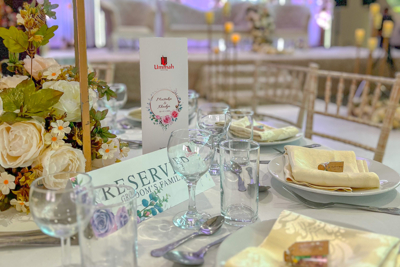 Picture of Ummah Catering's food at a wedding.