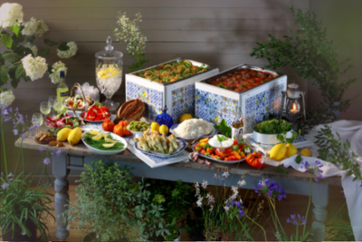 Penni Black's food displayed on a table.