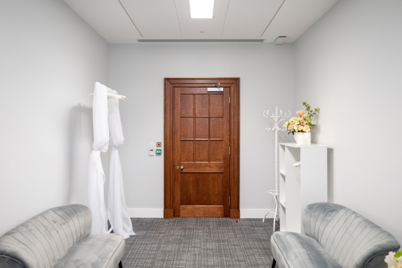 Picture of the entrance to the dressing room